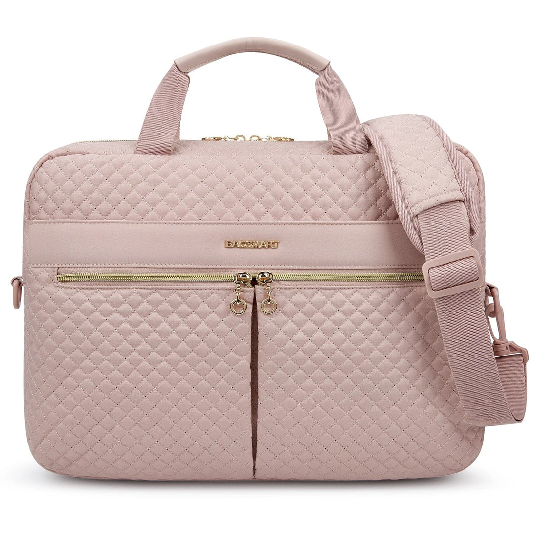 Inspodesk 15.5" Soft Pink BagSmart Urban Elite: The Modern Professional's Choice