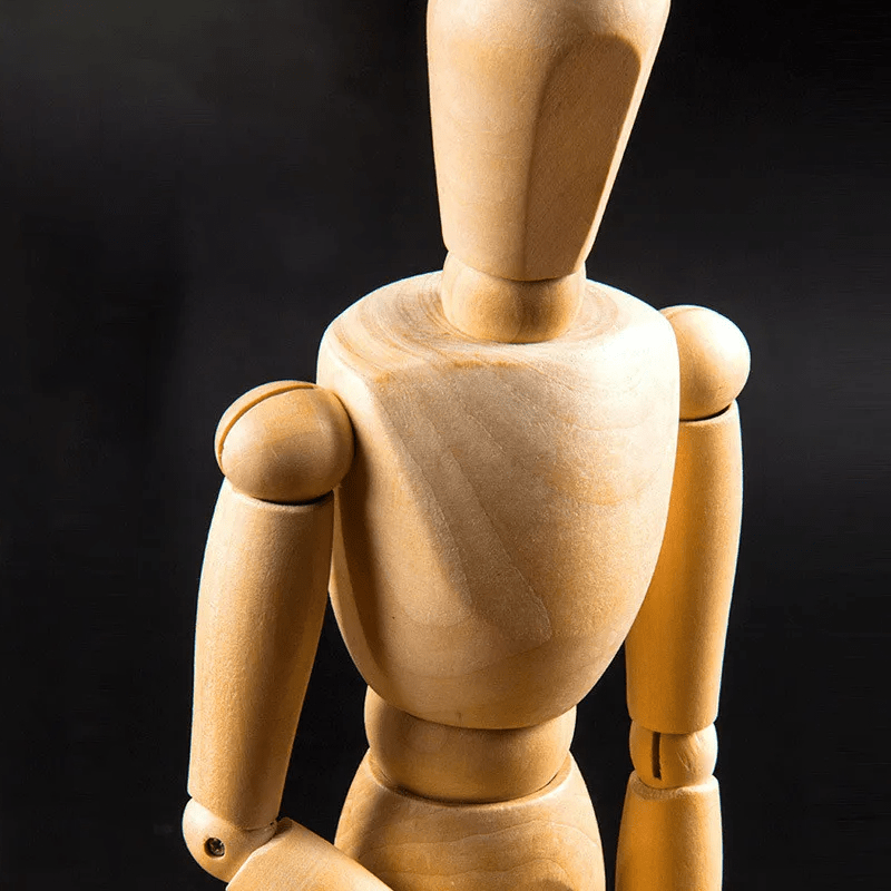Inspodesk ArtiFlex: Dynamic Wooden Sketch Mannequin
