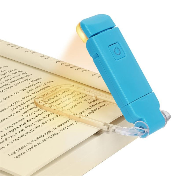 MagicBox Living Store Blue 'Clip-n-Glow' Portable, USB Rechargable, LED Reading Light