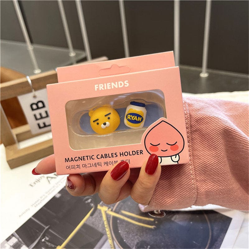 SZSIUGT Electronic Life Store Honey Bear Say Goodbye to Tangled Cables: "MagiClipz" Universal Cartoon Magnetic USB Cable Organizer Clip