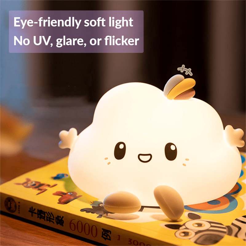Inspodesk Lift Up Your Mood: 'SnuggleGlow' Soft Silicone Touch Light