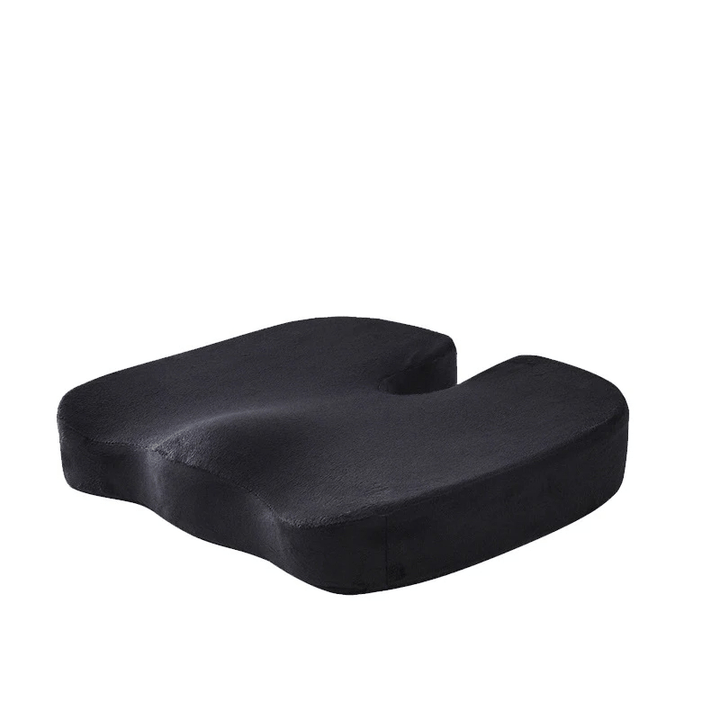 Inspodesk Midnight Black ZenSeat Luxe: Soothing Gel Comfort for Supreme Sitting