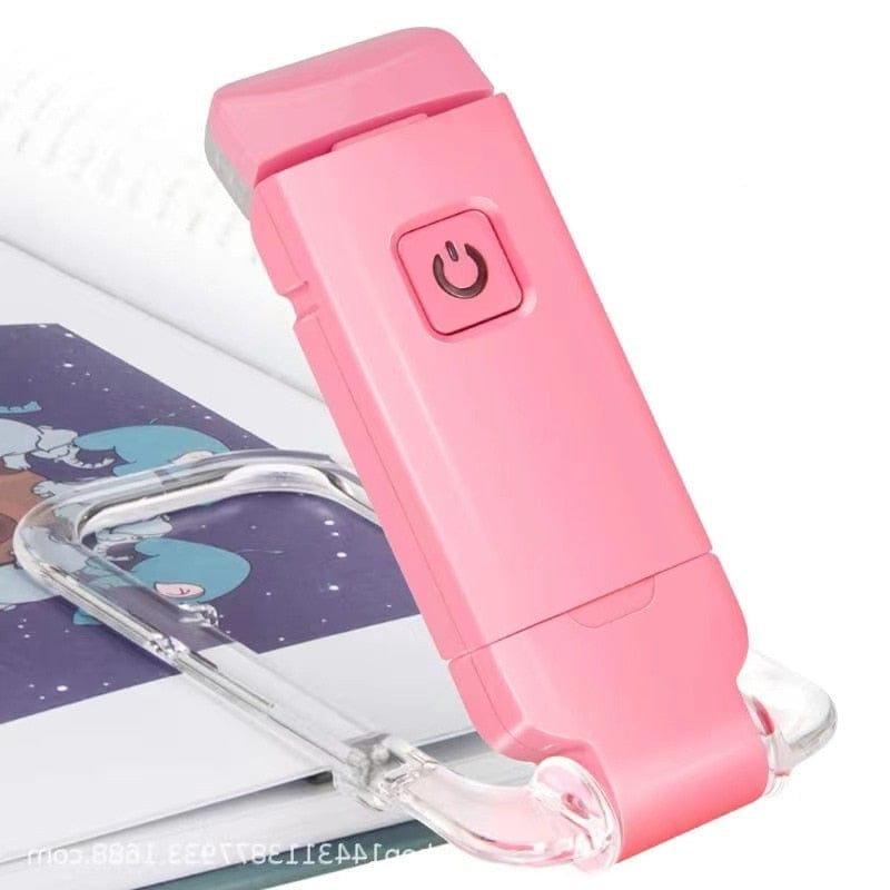 MagicBox Living Store Pink 'Clip-n-Glow' Portable, USB Rechargable, LED Reading Light