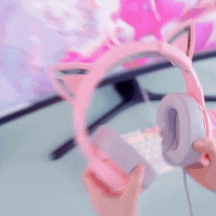 Inspodesk "PinkFusion" Kawaii Cat Ear Headset