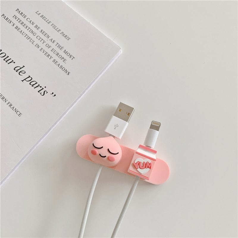 SZSIUGT Electronic Life Store Say Goodbye to Tangled Cables: "MagiClipz" Universal Cartoon Magnetic USB Cable Organizer Clip