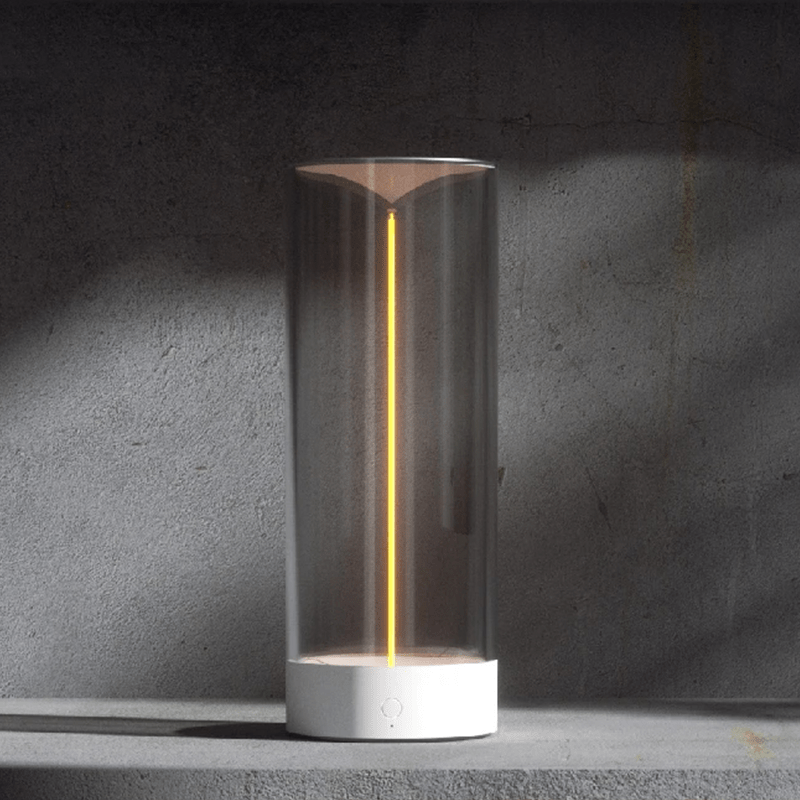 Inspodesk SnowGleam Captivate with Every Glow: 'LumiLux' Minimalist LED Creative Desk Lamp