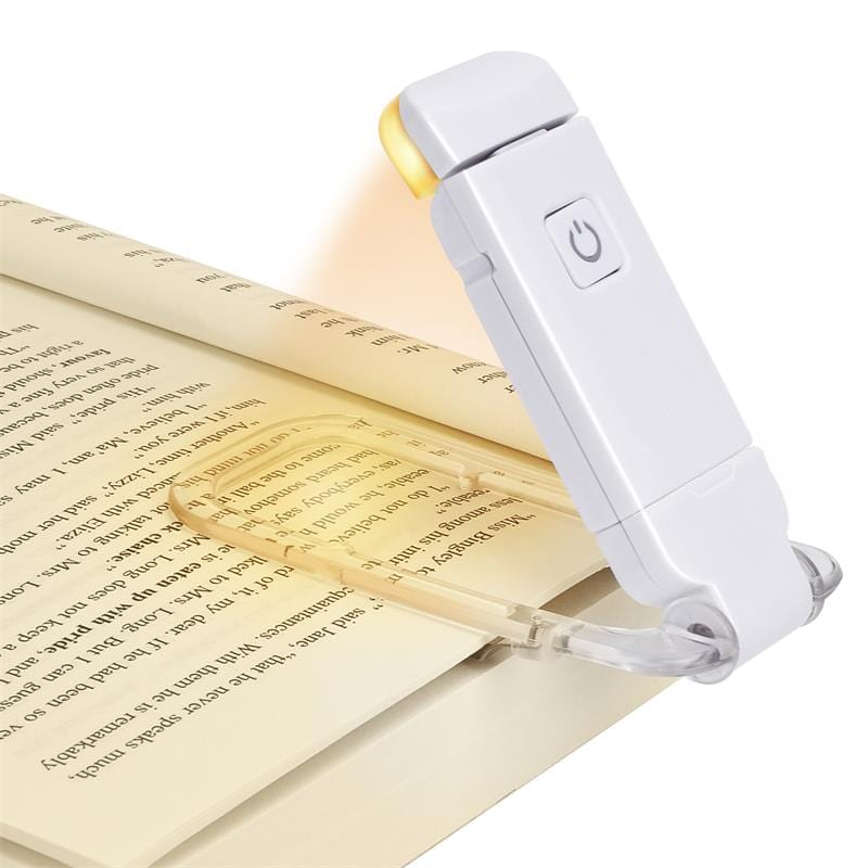 MagicBox Living Store White 'Clip-n-Glow' Portable, USB Rechargable, LED Reading Light