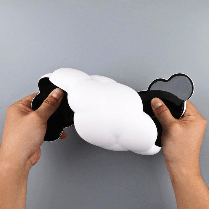 Inspodesk White CloudSoft White Wrist Pad Set
