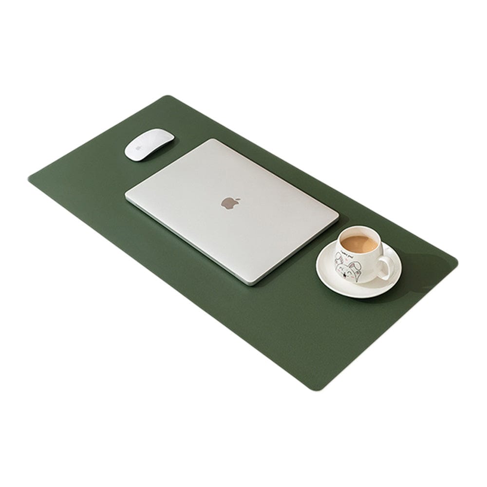 Xumeng Trading Co Biophilia 'Bicolor' Double-side Leather, Waterproof Desk Mat