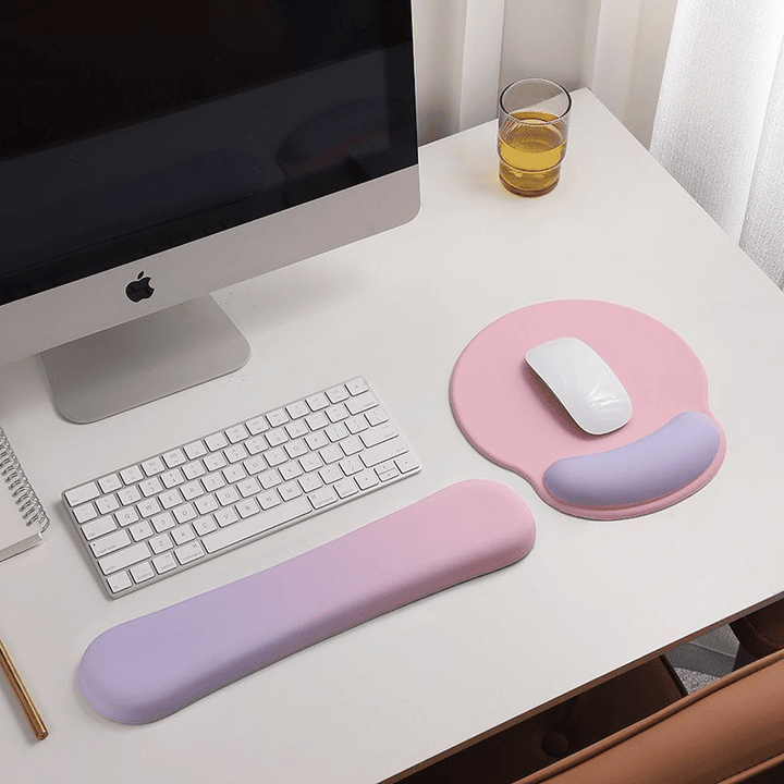 IMuch shopping Cotton Candy 'Ombret ' Ergonomic, Wrist Rest Set