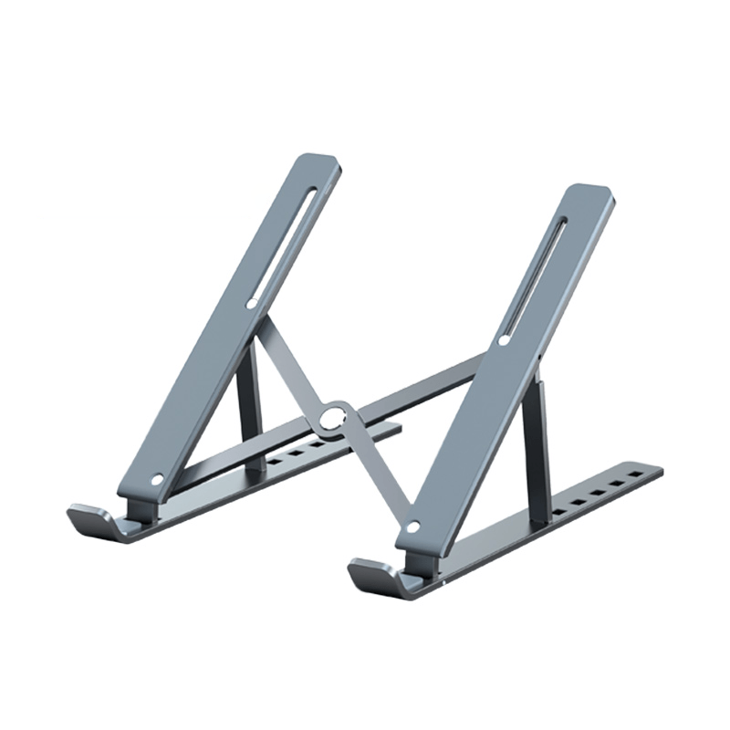 MC OFFICIAL Gray 'StandPro' Foldable, Portable Laptop Stand, Fits up to 15.6" Laptops