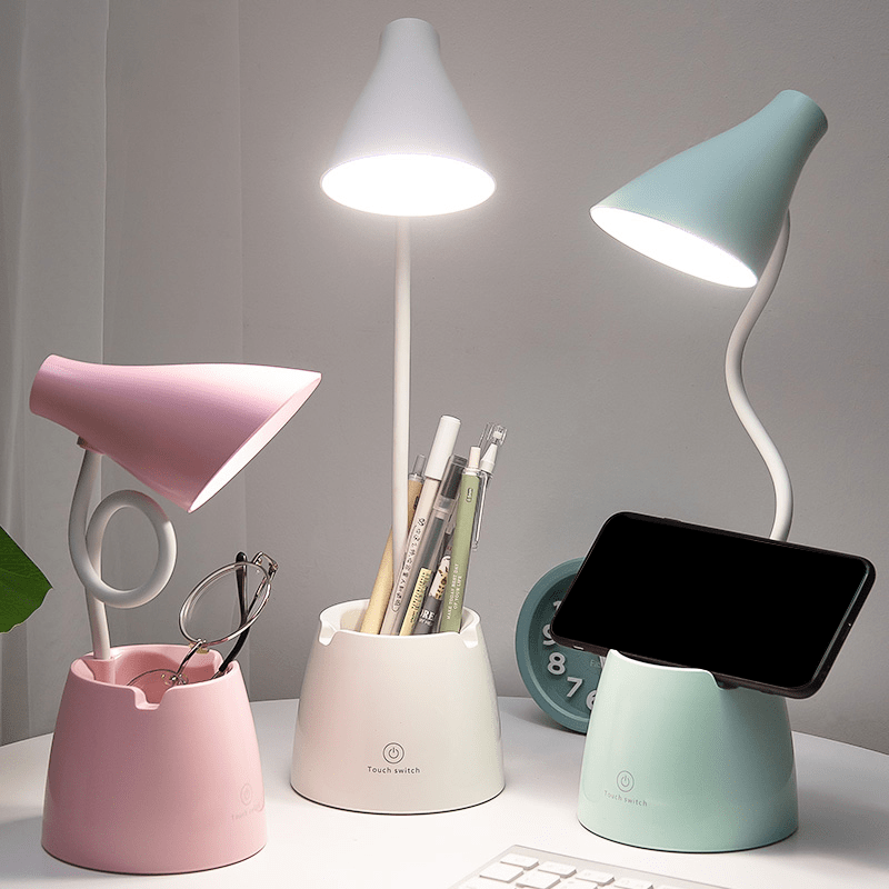 Eleven Master Factory Macaron 'Flexibend' USB desk Lamp with Pen Holder
