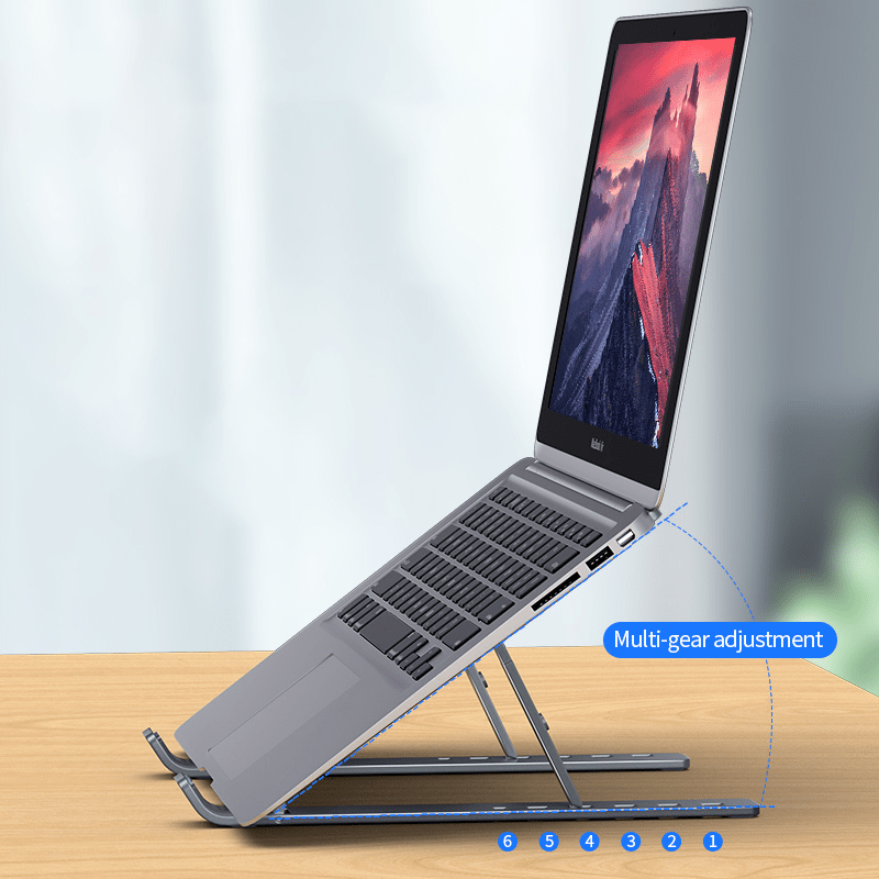 MC OFFICIAL 'StandPro' Foldable, Portable Laptop Stand, Fits up to 15.6" Laptops